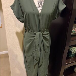 Cupshe Olive Green Maxi Dress
